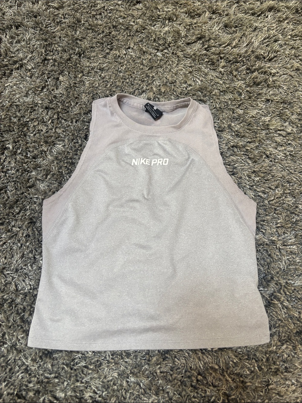 Nike Pro Women's Sleeveless Training Tank in Light Taupe